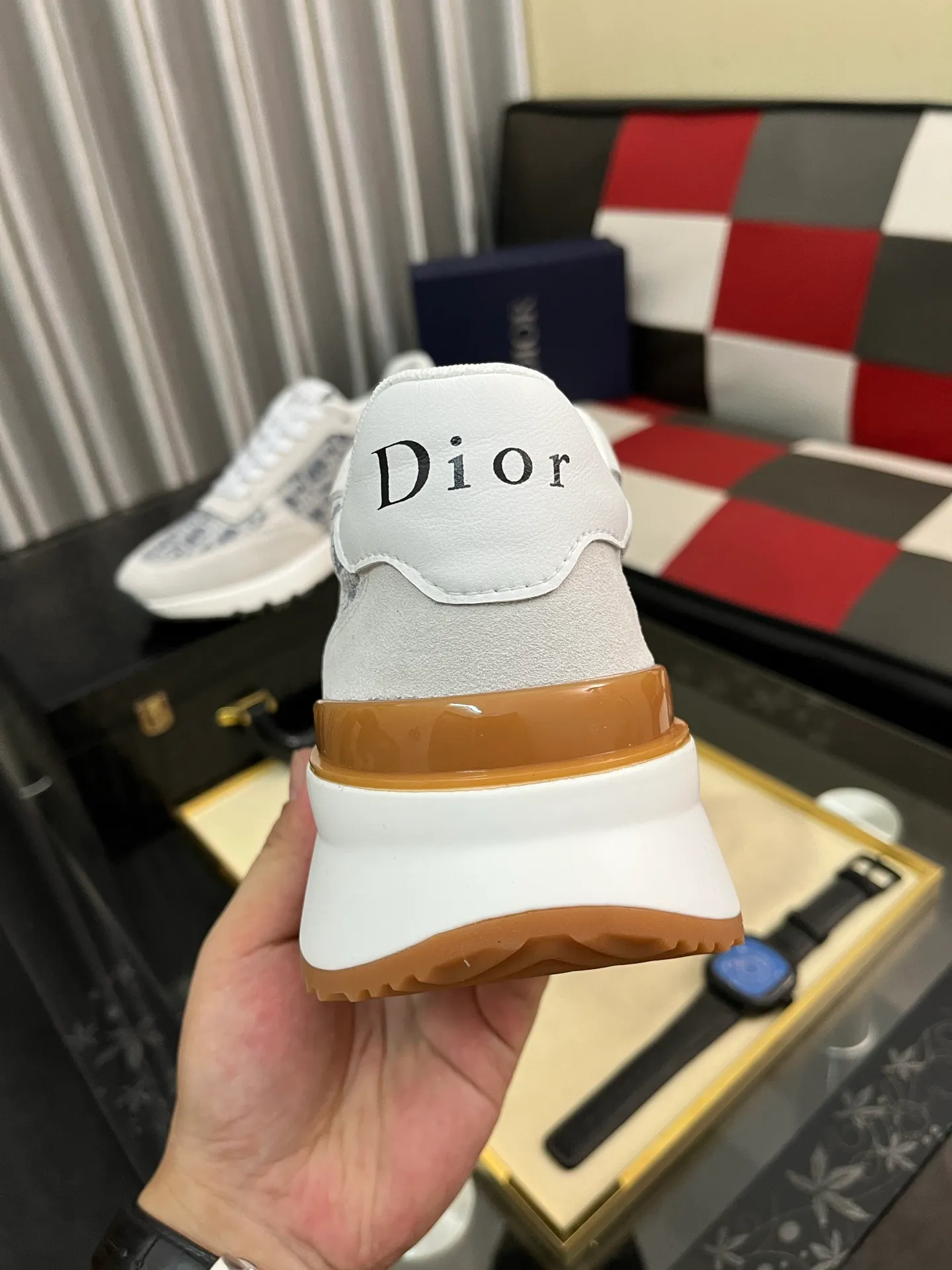 Men's shoes 💰438⌚️⌚️ [Dior] new casual shoes. Exclusive mold-making custom style, the fabric is imported from Italy, and the leather is breathable inside. Exclusively molded and customized outsole is wear-resistant. Counter-level version, perfect matching, on-shoe effect, and exquisite workmanship. Code number: 38-444️⃣Colors available
